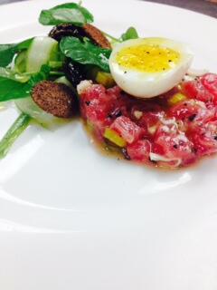 What we are craving right now ~ Delta Asparagus Three Ways with Ahi Tuna Crudo. #chefkevinmeyer