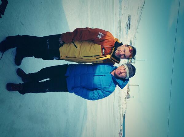 stevegemhunter's tweet photo. Sir Alan chamber, my guide and mentor on our attempt to walk to North Pole unaided, still a few days till we take off http://t.co/IHwxBIkd15