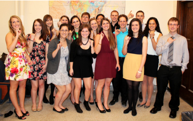 Queen's qualified geologists were presented with their Earth Rings during the Earth Ring Ceremony 28/03/14