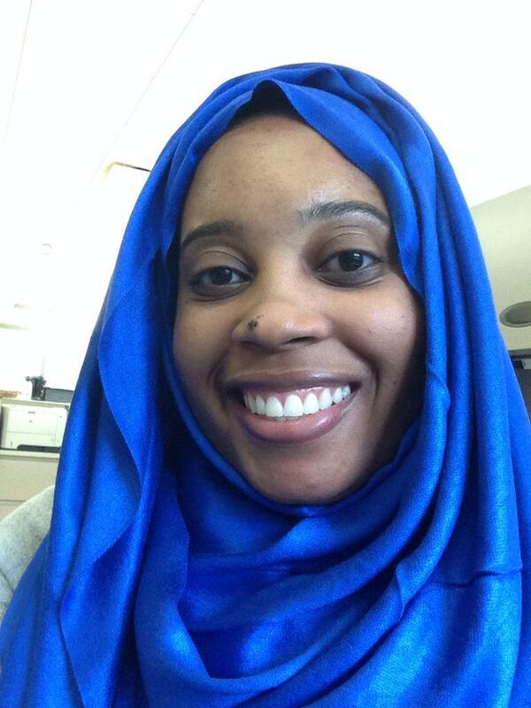 CandiceJJohnson's tweet photo. Hijab day at my neighboring university (Northeastern Illinois University) 😊 http://t.co/SV6c7jvWru