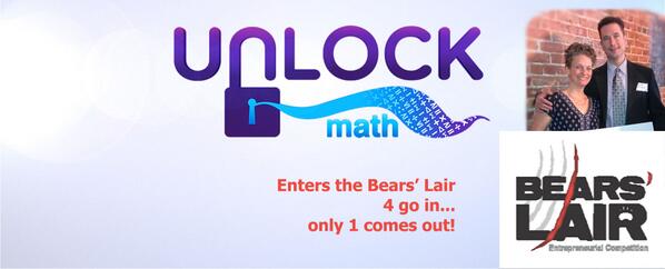 UnLockMath's tweet image. #unlockmath Enters the @Bears_Lair  Competition. On April 23rd 4 go in but only 1 comes out!