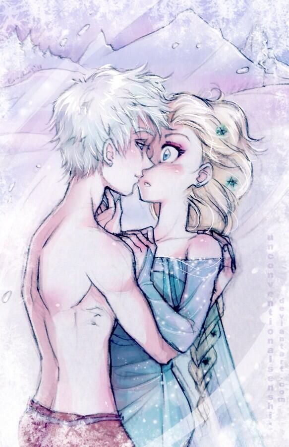 AFrozenIceQueen's tweet image. // I love this picture of Jelsa, especially Jack, it looks like there is a tattoo under his arm