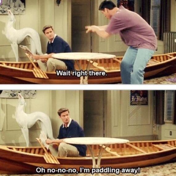 HookedonFriends's tweet photo. Chandler's sarcasm 😂 http://t.co/OyaWQASXct