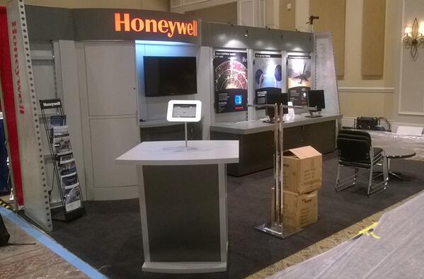 Honeywell_Aero's tweet photo. Booth 232 at #WATS2014 is taking shape! Visit us tomorrow to see the completed booth. http://t.co/sj4IkHByD0