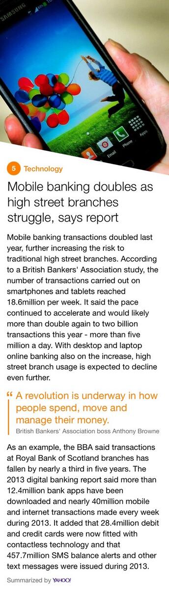 j_mill1's tweet photo. Mobile banking doubles as high street branches struggle #bbsdigmarket http://t.co/d6ceykYNNh http://t.co/gZ5AAa6C1F