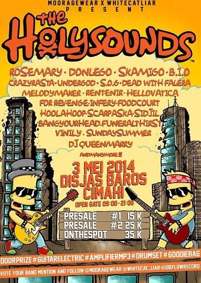 SELAMAT PAGI #HOLYSOUND >.
<a href="/weareSOG/">Sekumpulan Orang Gila</a> @VINILY_official @IDBSWH <a href="/QUEENMARY_ID/">Queenmarysk8punk</a>