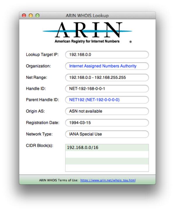 IntelligentViz's tweet image. #IntelligentSubnetCalculator ARIN WHOIS Functionality Built in! Hot Links to ARIN’s WHOIS pages. #NetworkingTools
