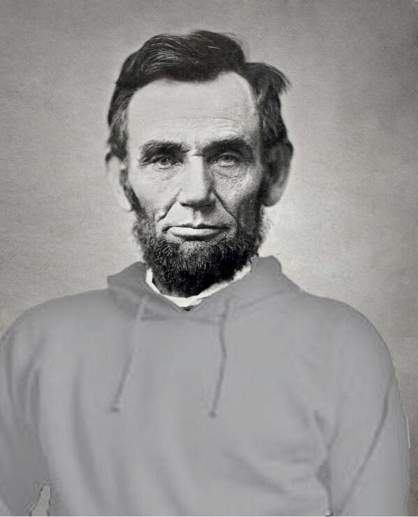 Groutfit's tweet photo. Urban myths point to our own U.S. President, Abraham Lincoln, inventing the groutfit. http://t.co/2Yxat6GByT