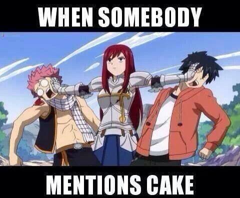 FairyTailFanz's tweet photo. Cake??!!! Somedy said cake???!!! #Lucy http://t.co/MkcHlgeoAN
