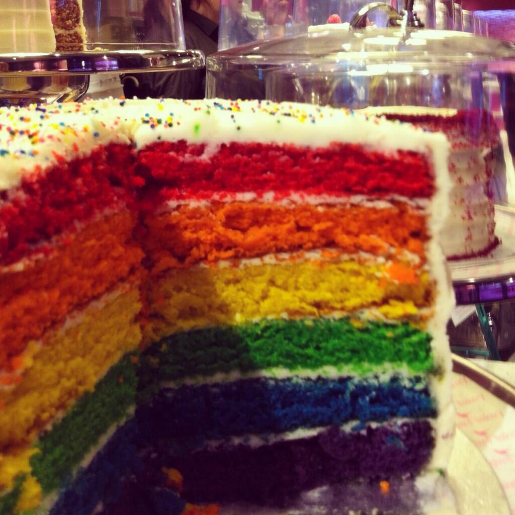Hummingbird Bakery on Twitter "Rainbow Cake at the Richmond bakery