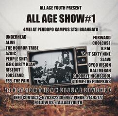 balqistms's tweet photo. #AllAgeShow 4 May At Pendopo Kampus STSI Buah Batu , Htm 10 , Info : +6283822306962 Pin BB : 21495177 cc:@allageyouth http://t.co/2frHxuXvAP