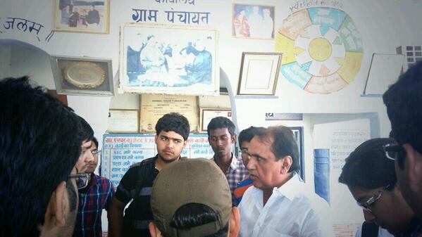 Sarpanch sharing his stories of #ModelVillage #Bhaktawapur