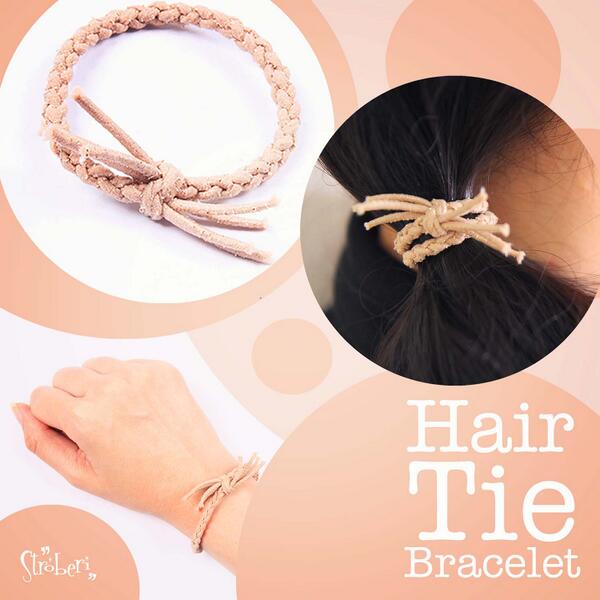 Stroberi Accessories On Twitter Diy Hair Tie Bracelet From