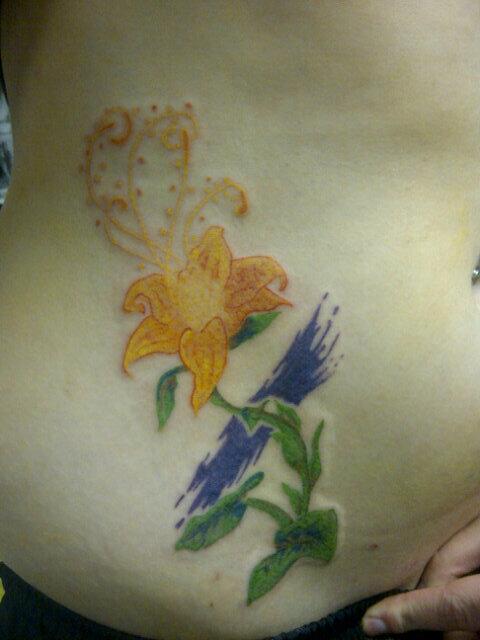 Tattoo inspired by the flower from Tangled  Tattoos Piercings Watercolor  tattoo