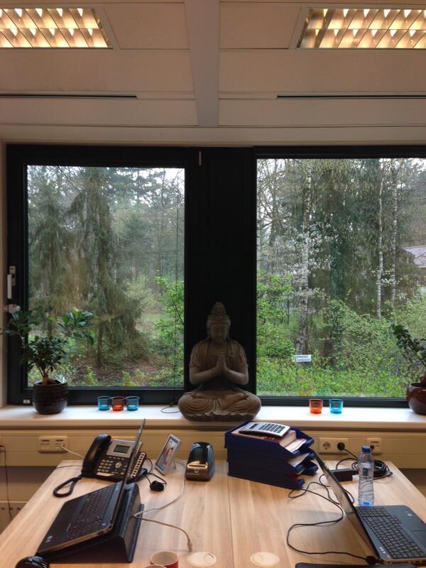 De verhuizing is rond! Vanaf vandaag gevestigd in Soesterberg, Amersfoortsestraat 124D. Heerlijk uitzicht zo: