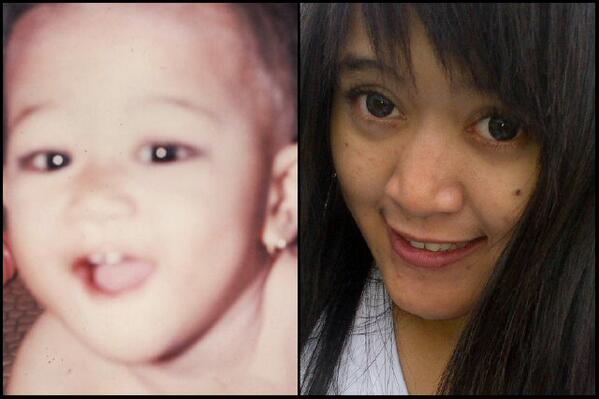dear_deara's tweet photo. aq yg msh kecil ama yg ckrg t'xta lbh cantek wktu msh kecil,, hhahaayy :D :p http://t.co/DMgrBQi0cv
