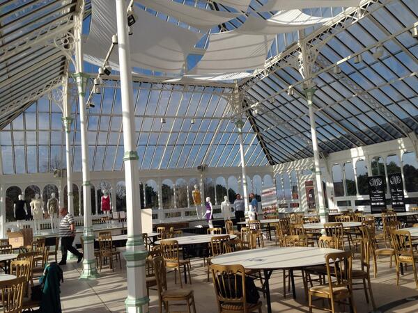 TheRegendaGroup's tweet photo. Finishing touches being made to the fashion show set at the Community Wellbeing Apprentices 1st birthday today #CWA1 http://t.co/kJ6dWEMVqP