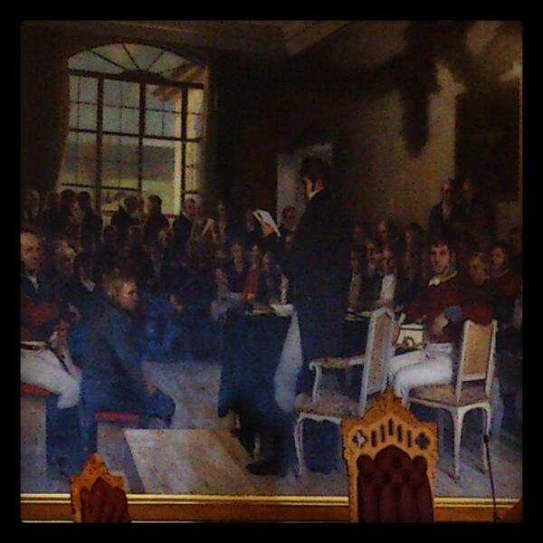 NorwayInstagram's tweet image. #storting#stortingssal#Løvebakken#Oslo#grunnlov#1814#maleri#Norge#Norway by elihalsetbakk