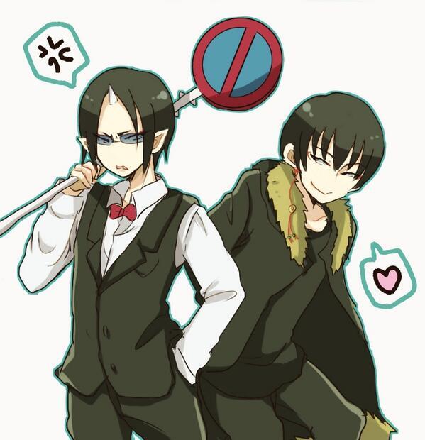 鬼灯の冷徹 腐向画像集 鬼灯さんと白澤さんに シズちゃんと臨也の服着せたヨ Http T Co Rv5dhwgzbo Twitter