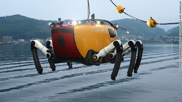 CNN's tweet photo. What has six legs, weighs half a ton and crawls along the sea bed? This monster: http://t.co/v14evlZ6kl  http://t.co/efkDIW9JOG via @cnni