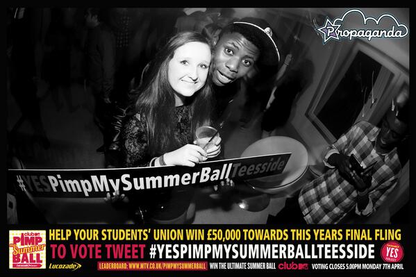 #YESPimpMySummerBallTeesside You've got to be in it to win it! It is up to you now Teesside!!!  98