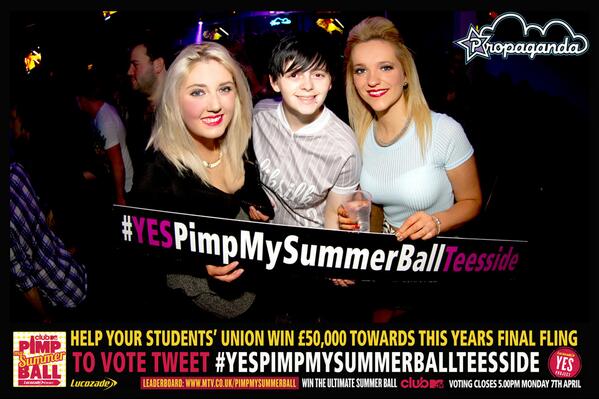 #YESPimpMySummerBallTeesside You've got to be in it to win it! It is up to you now Teesside!!!