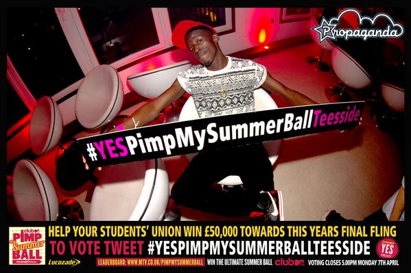 #YESPimpMySummerBallTeesside You've got to be in it to win it! It is up to you now Teesside!!!  96