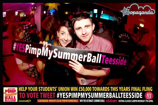 #YESPimpMySummerBallTeesside You've got to be in it to win it! It is up to you now Teesside!!! 109
