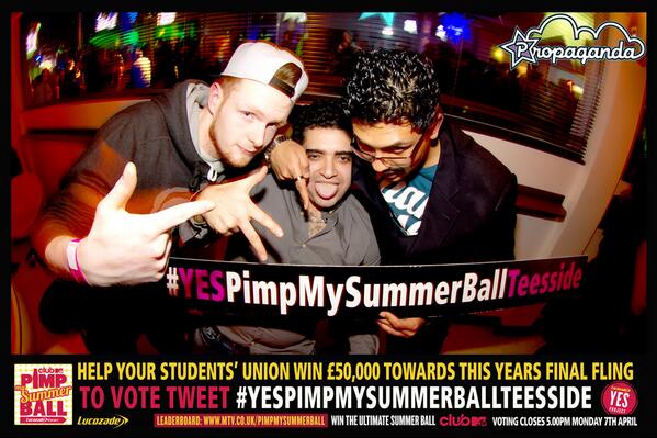 #YESPimpMySummerBallTeesside You've got to be in it to win it! It is up to you now Teesside!!!  100
