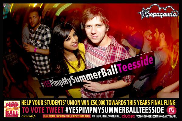 #YESPimpMySummerBallTeesside You've got to be in it to win it! It is up to you now Teesside!!!  101