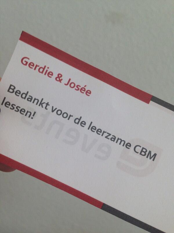 Wat een compliment! Dank studenten @InhHaarlem - met <a href="/JoseeMartelhoff/">Josée Martelhoff</a>