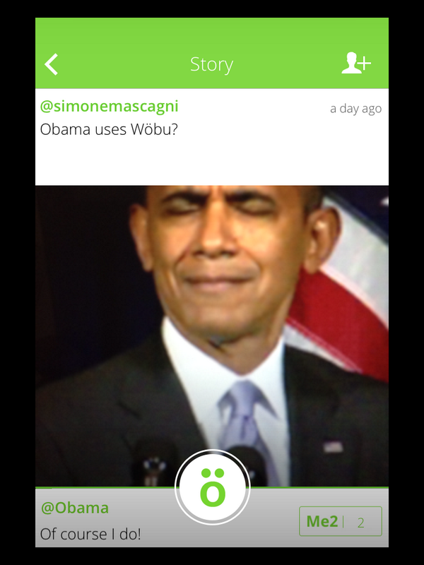 SimoneMascagni's tweet photo. #WOW : @BarackObama uses @Wobuapp !! #AnimatedSelfies http://t.co/YWozT3mPAj