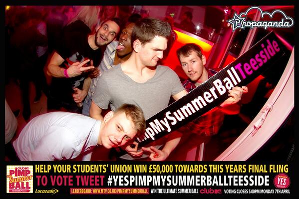 #YESPimpMySummerBallTeesside You've got to be in it to win it! It is up to you now Teesside!!!  112