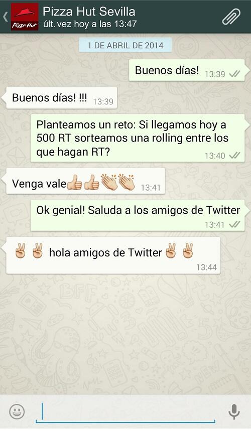 PizzaHut_SVQ's tweet photo. Planteamos un #reto a nuestro #gerente y lo acepta. Ahora, tenéis que ayudarnos: siguiendo a @PizzaHut_SVQ y dando RT http://t.co/prkORGGGdX