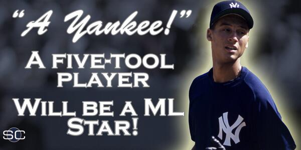 SportsCenter's tweet image. As Derek Jeter's final season begins, see the 1992 scouting report that pegged him as a star » es.pn/1jU7bq7