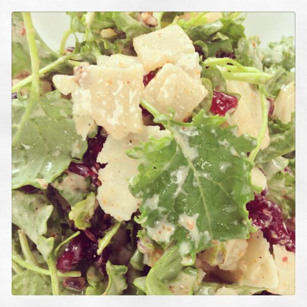 It is almost #lunchtime !!  Why not stop on in for a delcious Kale Salad?!?!? #chefkevinmeyer