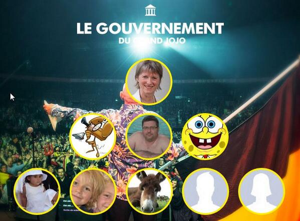 GrandJojoOff's tweet photo. Actuellement c'est Jeanine V. qui est le Premier Ministre de mon gouvernement. Votez ici : http://t.co/upewupBciU http://t.co/5iB2S1TtQt