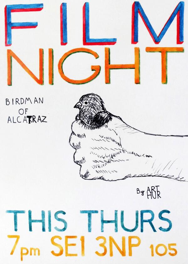 Film this Thursday, The Birdman of Alcatraz <a href="/LBPedlar/">little bread pedlar</a>