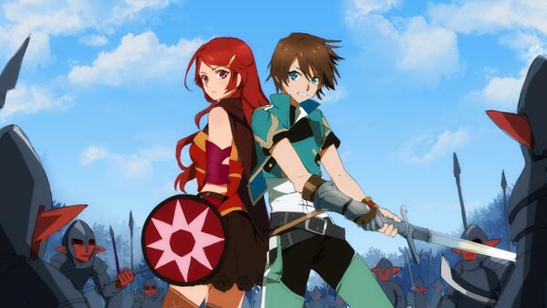 fk_zero_anime's tweet photo. 第1話先行場面スチル公開です！盗賊団とはぐれ、黒あざみの森でゴルベイル軍に囲まれるブレアちゃんとエイトくん！どうなってしまうのでしょう…！？作画監督はネムさんです。http://t.co/QrWqpmMBEq http://t.co/RqEZaIDNf7