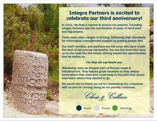 Integra_Ltd's tweet photo. Happy Anniversary to us! @Integra_Ltd is celebrating 3 years of business today! http://t.co/f6HdyEh7ad