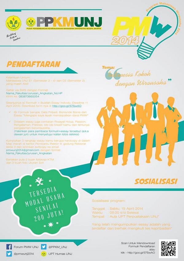 Mau USAHA tapi Terkendala DANA? yo ikut <a href="/pmwunj2014/">pmwunj2014</a>. Info lengkap: Cek fav .Bantu RT <a href="/KBKR_FIPUNJ/">KBKR FIP UNJ</a>