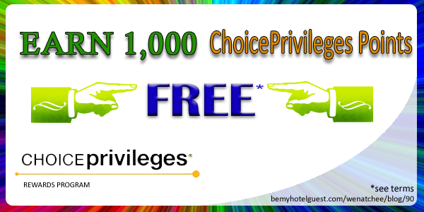 WenatcheeCS's tweet photo. Travelers reward yourself with 1,000 #CP_Rewards points! see details here http://t.co/1RL8EfV0Ah for details http://t.co/ULDM7K4qKu