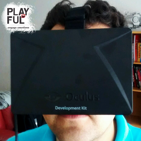 playfulmx's tweet photo. ¡Nuestros playfuleanos probando Oculus Rift! Saludos hasta el DF, @marcoplayful ¿Alguien más ya lo probó? #Playful http://t.co/xzWuuUPyC9