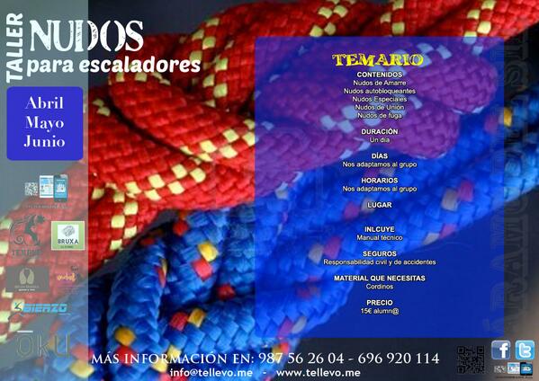 Tellevome's tweet image. TALLER DE NUDOS

Puedes hacer tu reserva en; tellevo.me/?tribe_events=…