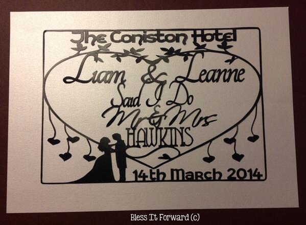 Blessit4ward's tweet image. Wedding #papercutdesign #BlessItForward &amp;gt;&amp;gt;&amp;gt; facebook.com/blessit4ward