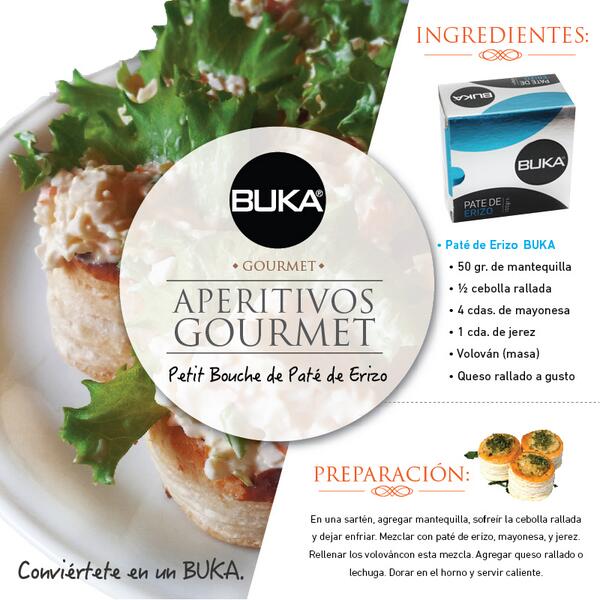 Las mejores recetas... van con <a href="/Bukaoficial/">Buka</a> #gourmet #Receta #aperitivo