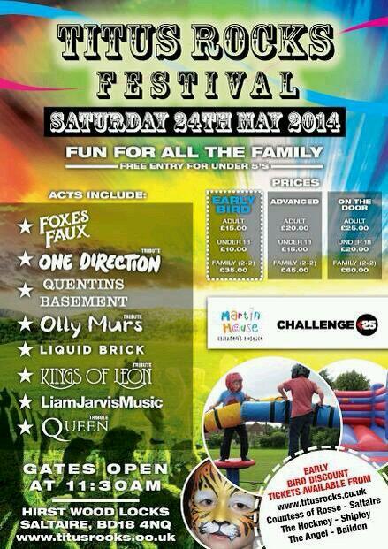 TitusRocksFest's tweet photo. @BaildonVillage the biggest thing to come to saltaire since Titus Salt himself http://t.co/Z8LfIOa2z7