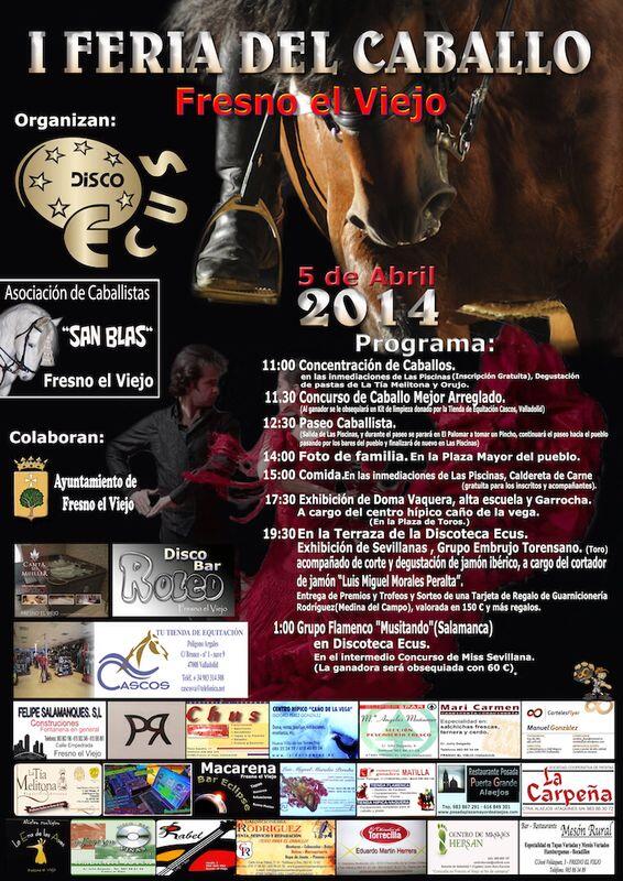 EcusFresno's tweet photo. Bueno pues ya se va acercando el finde semana,este sábado 5de Abril tenemos en Fresno el Viejo la I Feria del Caballo http://t.co/svz8J6AibC