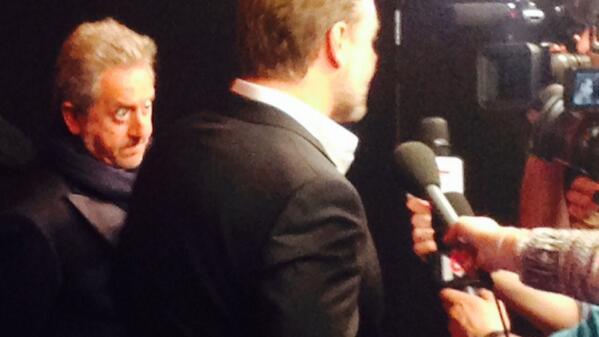 Must have been talking some crazy stuff at the Paris premiere of #Noah
