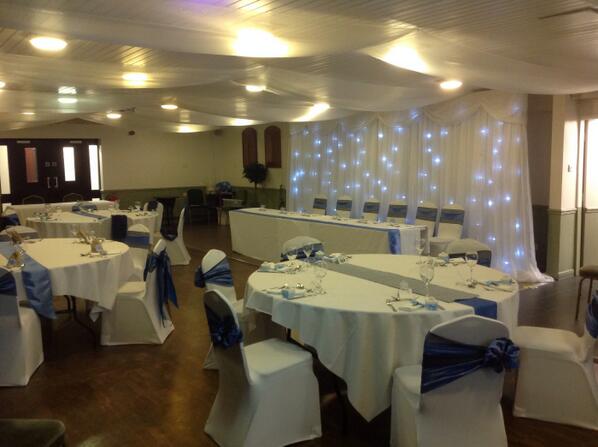 Hard at work trying to get ready for our Wedding Fayre tomorrow night, 5.30pm until 8pm, it's starting to take shape